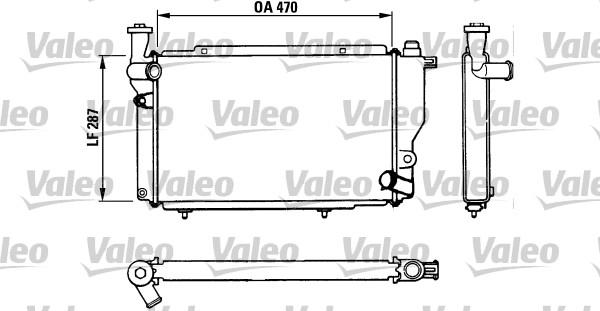 Valeo 730534 - Радіатор, охолодження двигуна autocars.com.ua