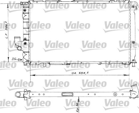 Valeo 730536 - Радіатор, охолодження двигуна autocars.com.ua