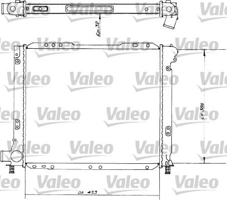 Valeo 730539 - Радіатор, охолодження двигуна autocars.com.ua