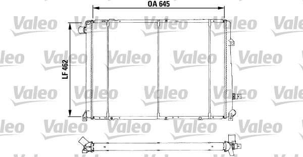 Valeo 730546 - Радіатор, охолодження двигуна autocars.com.ua