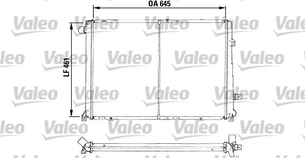 Valeo 730547 - Радіатор, охолодження двигуна autocars.com.ua