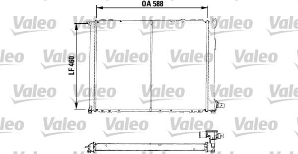 Valeo 730549 - Радіатор, охолодження двигуна autocars.com.ua