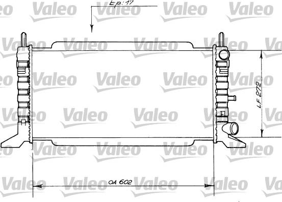 Valeo 730560 - Радіатор, охолодження двигуна autocars.com.ua