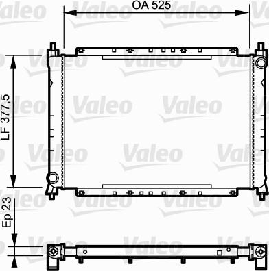 Valeo 730565 - Радіатор, охолодження двигуна autocars.com.ua