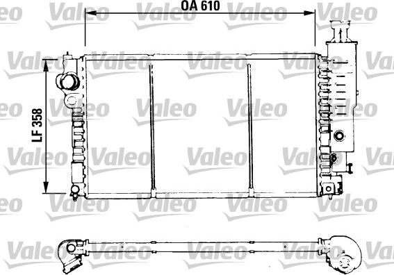 Valeo 730576 - Радіатор, охолодження двигуна autocars.com.ua