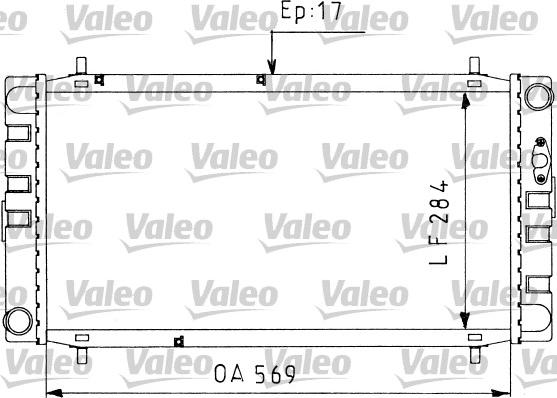 Valeo 730578 - Радіатор, охолодження двигуна autocars.com.ua