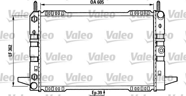 Valeo 730586 - Радіатор, охолодження двигуна autocars.com.ua