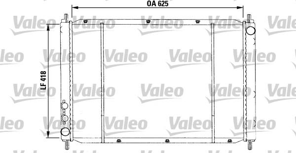 Valeo 730591 - Радіатор, охолодження двигуна autocars.com.ua