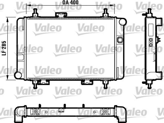 Valeo 730592 - Радіатор, охолодження двигуна autocars.com.ua