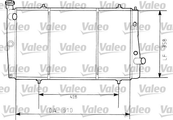 Valeo 730634 - Радіатор, охолодження двигуна autocars.com.ua