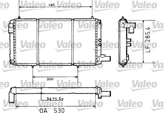 Valeo 730635 - Радіатор, охолодження двигуна autocars.com.ua