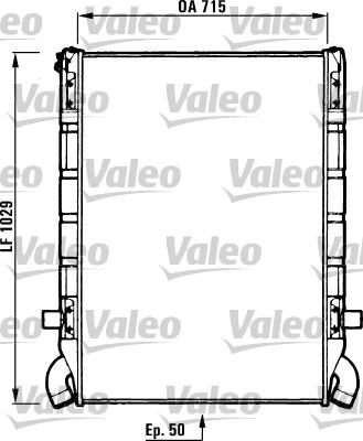 Valeo 730637 - Радіатор, охолодження двигуна autocars.com.ua