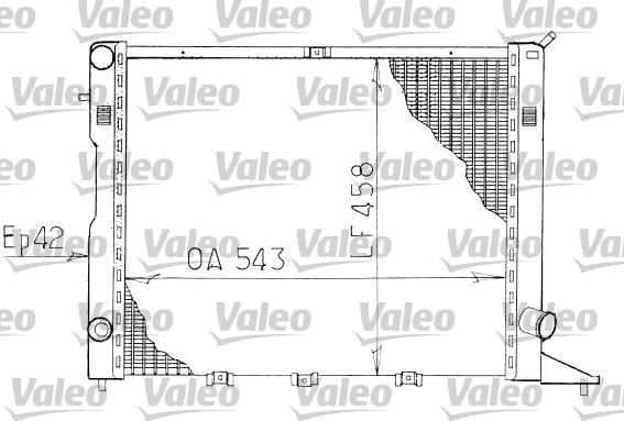 Valeo 730816 - Радіатор, охолодження двигуна autocars.com.ua