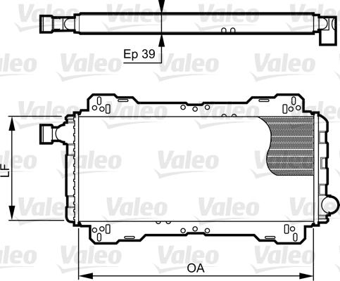 Valeo 730842 - Радіатор, охолодження двигуна autocars.com.ua