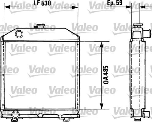 Valeo 730852 - Радіатор, охолодження двигуна autocars.com.ua