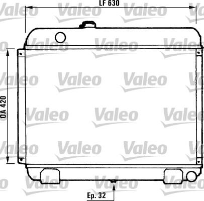 Valeo 730881 - Радіатор, охолодження двигуна autocars.com.ua