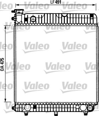 Valeo 730883 - Радіатор, охолодження двигуна autocars.com.ua