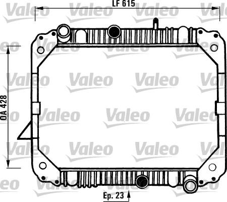 Valeo 730892 - Радіатор, охолодження двигуна autocars.com.ua