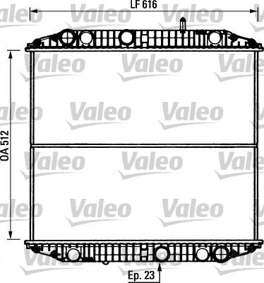 Valeo 730894 - Радіатор, охолодження двигуна autocars.com.ua