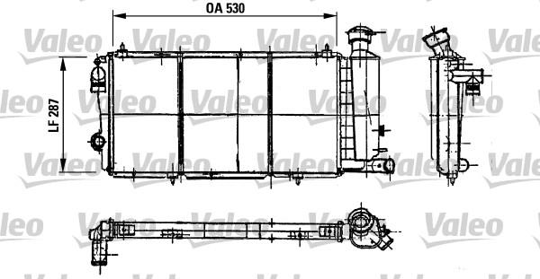 Valeo 730897 - Радіатор, охолодження двигуна autocars.com.ua