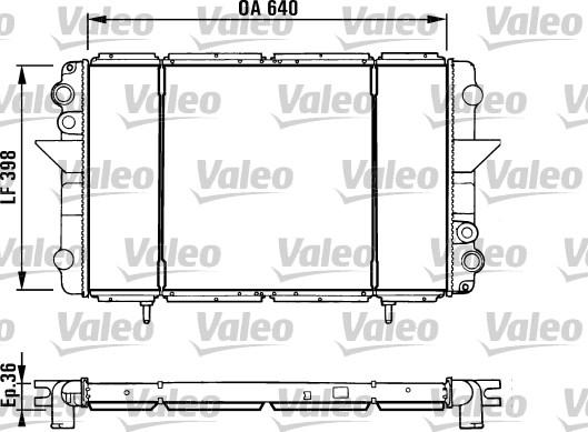 VALEO 730940 - Радіатор, охолодження двигуна autocars.com.ua