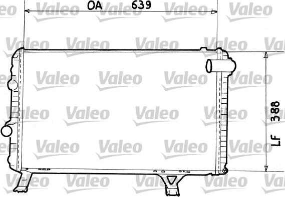 Valeo 730942 - Радіатор, охолодження двигуна autocars.com.ua