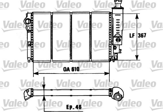 Valeo 730953 - Радіатор, охолодження двигуна autocars.com.ua