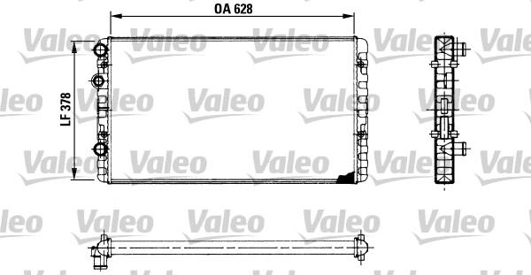 Valeo 730955 - Радіатор, охолодження двигуна autocars.com.ua