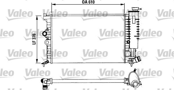 Valeo 730957 - Радіатор, охолодження двигуна autocars.com.ua