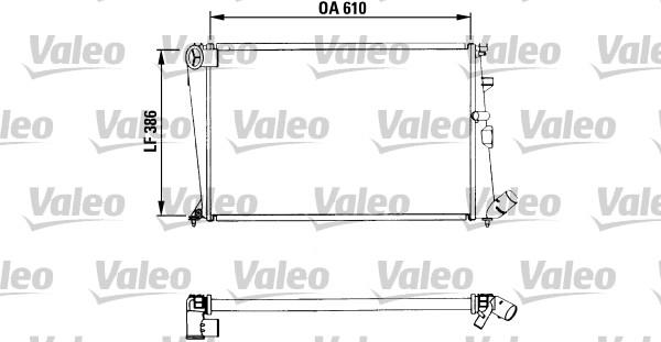 Valeo 730961 - Радіатор, охолодження двигуна autocars.com.ua