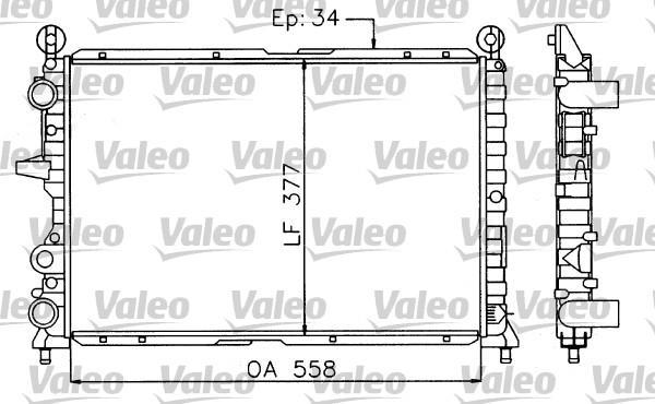 Valeo 730963 - Радіатор, охолодження двигуна autocars.com.ua