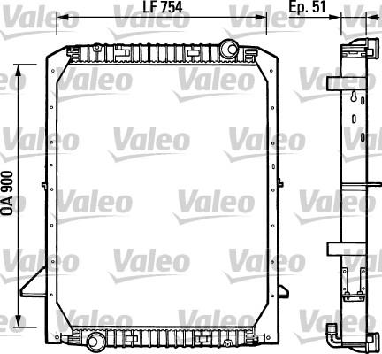 Valeo 730965 - Радіатор, охолодження двигуна autocars.com.ua