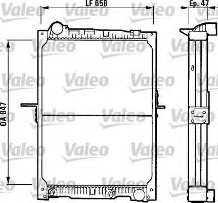 Valeo 730966 - Радіатор, охолодження двигуна autocars.com.ua