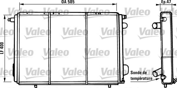 Valeo 730973 - Радіатор, охолодження двигуна autocars.com.ua