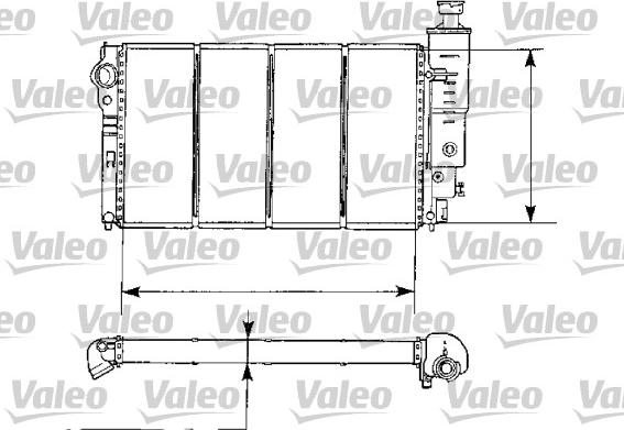 Valeo 730974 - Радіатор, охолодження двигуна autocars.com.ua