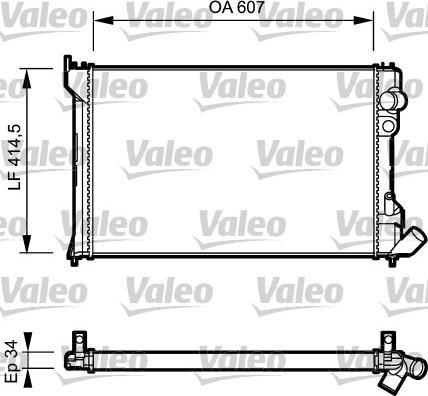 Valeo 730982 - Радиатор, охлаждение двигателя autodnr.net