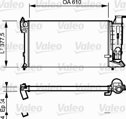 Valeo 730984 - Радіатор, охолодження двигуна autocars.com.ua