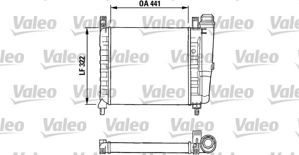 Valeo 730990 - Радіатор, охолодження двигуна autocars.com.ua