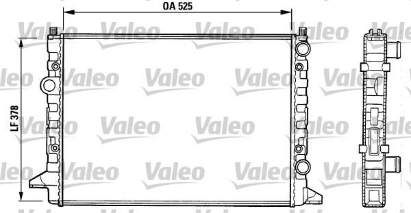 Valeo 731007 - Радіатор, охолодження двигуна autocars.com.ua