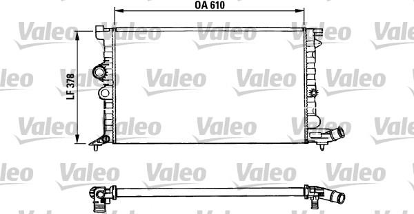 Valeo 731009 - Радіатор, охолодження двигуна autocars.com.ua