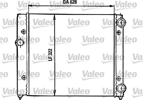 Valeo 731030 - Радіатор, охолодження двигуна autocars.com.ua