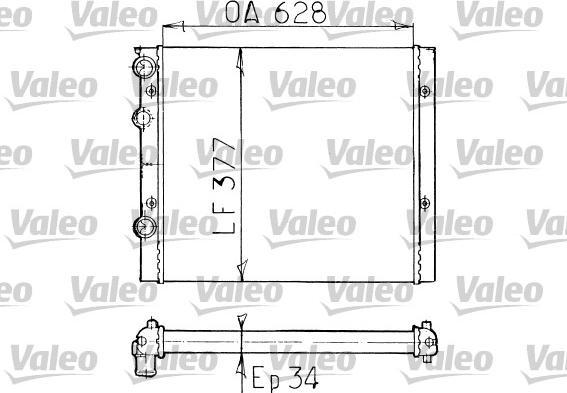 Valeo 731038 - Радіатор, охолодження двигуна autocars.com.ua