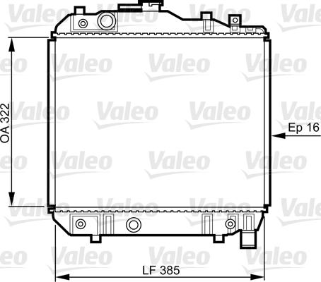 Valeo 731042 - Радіатор, охолодження двигуна autocars.com.ua