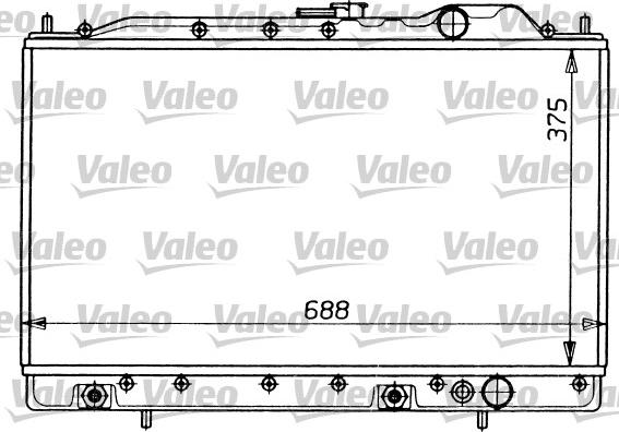 Valeo 731054 - Радіатор, охолодження двигуна autocars.com.ua