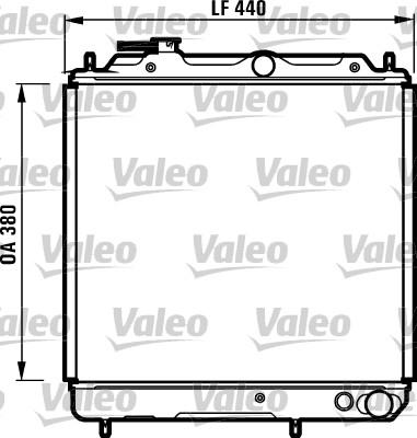 Valeo 731056 - Радіатор, охолодження двигуна autocars.com.ua