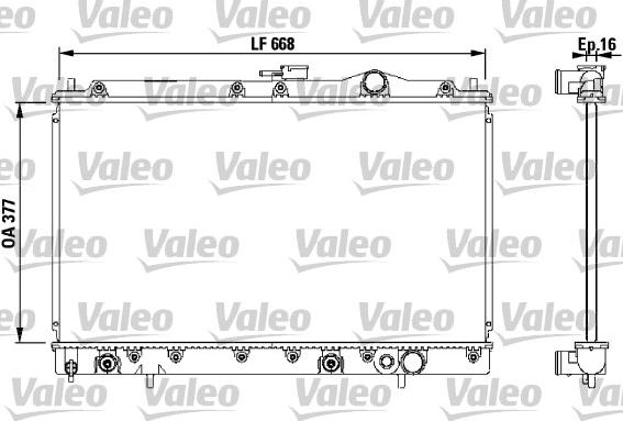 Valeo 731058 - Радіатор, охолодження двигуна autocars.com.ua