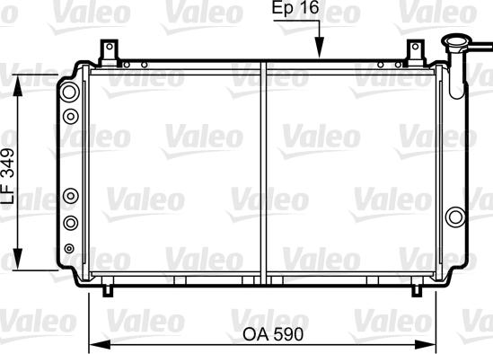 Valeo 731082 - Радіатор, охолодження двигуна autocars.com.ua