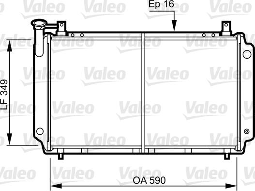 Valeo 731083 - Радіатор, охолодження двигуна autocars.com.ua