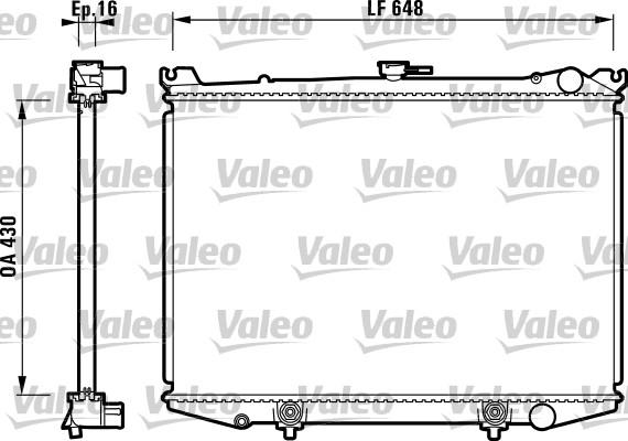 Valeo 731085 - Радіатор, охолодження двигуна autocars.com.ua