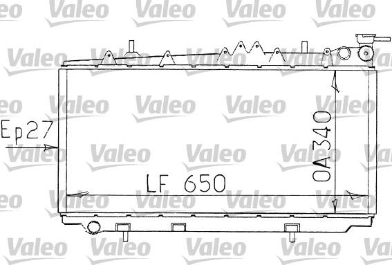 Valeo 731089 - Радіатор, охолодження двигуна autocars.com.ua